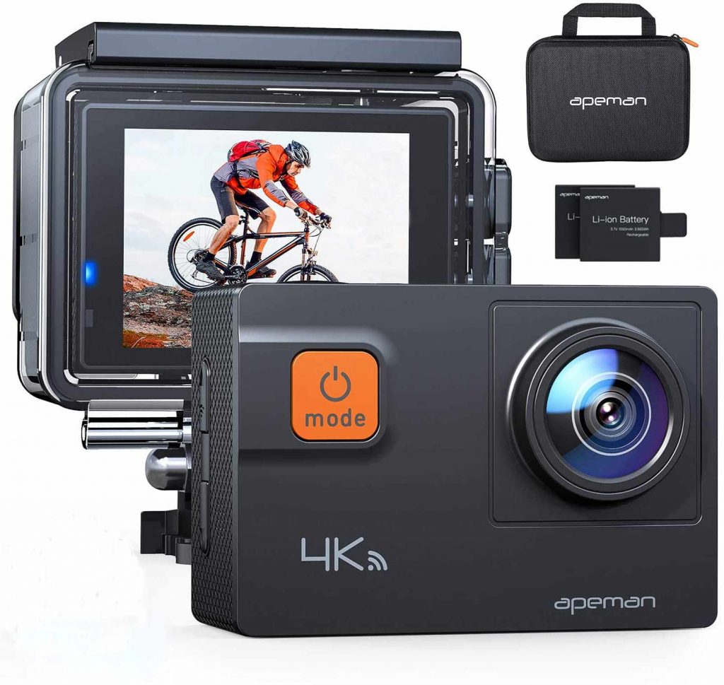 APEMAN A80 Action Camera (BEST VALUE FOR MONEY 4K – EIS CAMERA