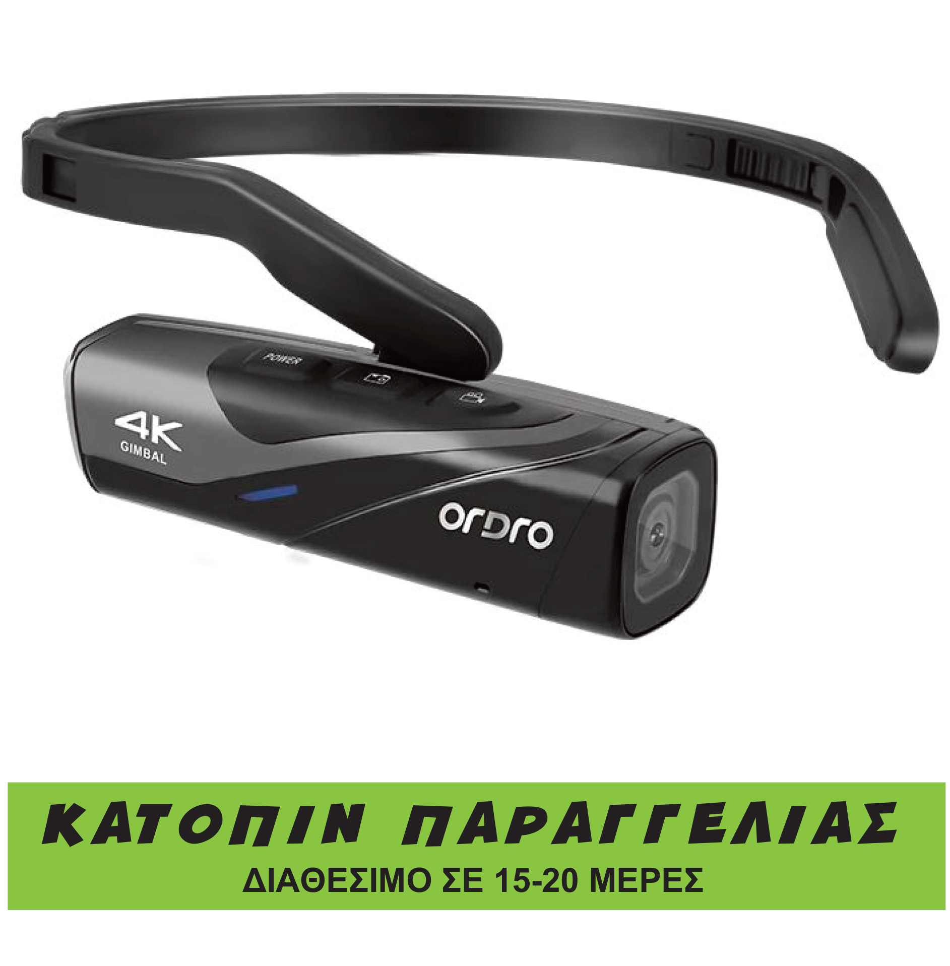 Ordro EP8 (4K HD WiFi Head Wearable IPX4 Waterproof Sport